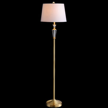 Harper 61" Crystal / Metal LED Floor Lamp - JONATHAN Y